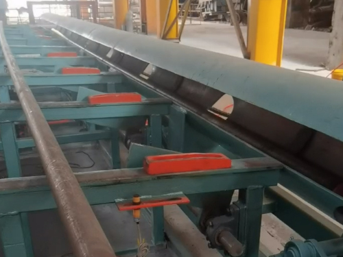 XJ80型立式九輥矯直機(jī) 廣西永達(dá)鋼材現(xiàn)場