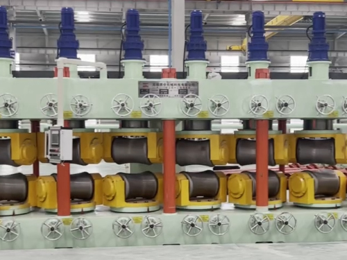 XJ220型立式十三輥矯直機(jī)  山東金利現(xiàn)場(chǎng)視頻